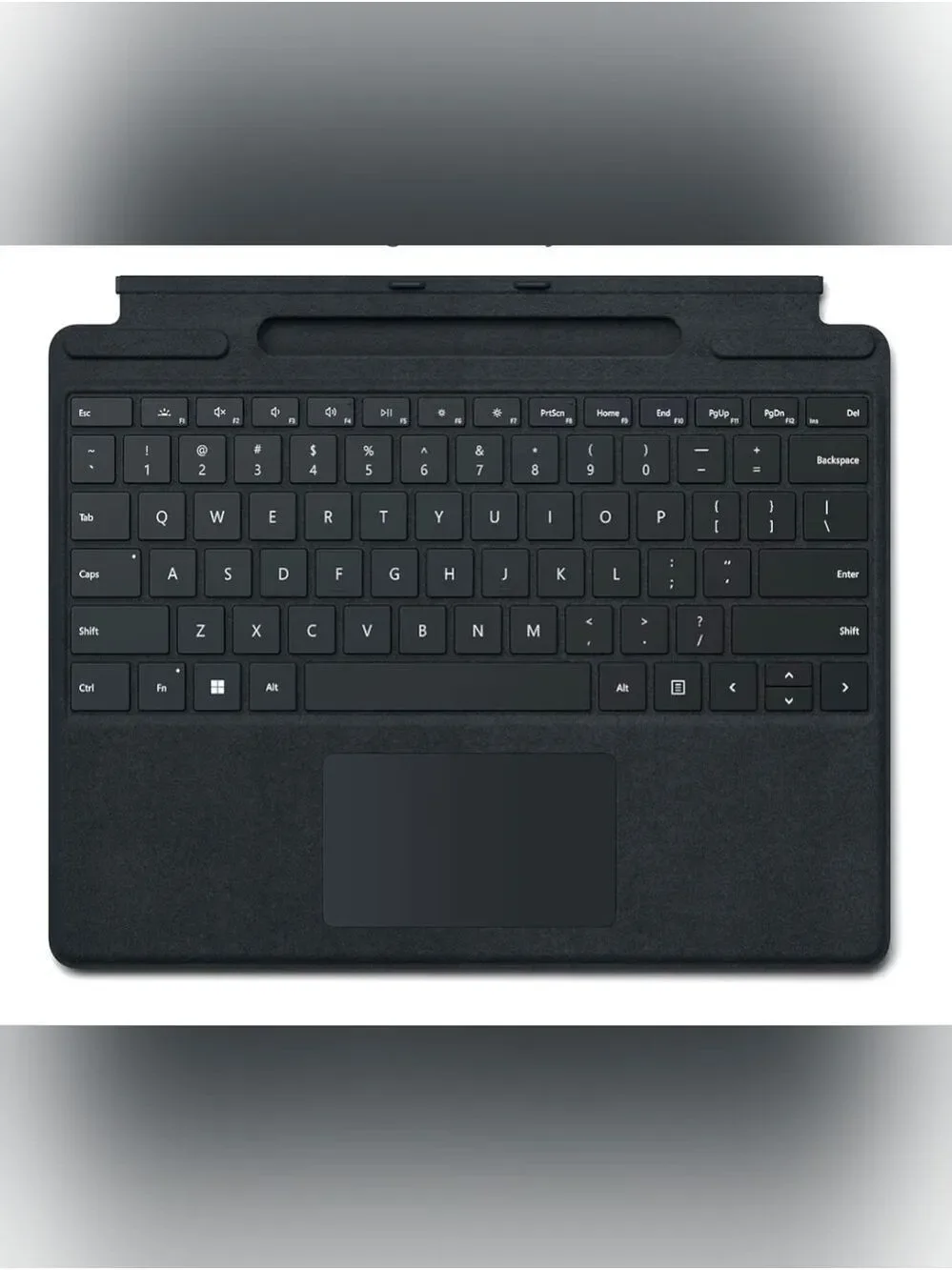 Microsoft Surface Pro Signature Keyboard Black Alcantara Backlit Trackpad